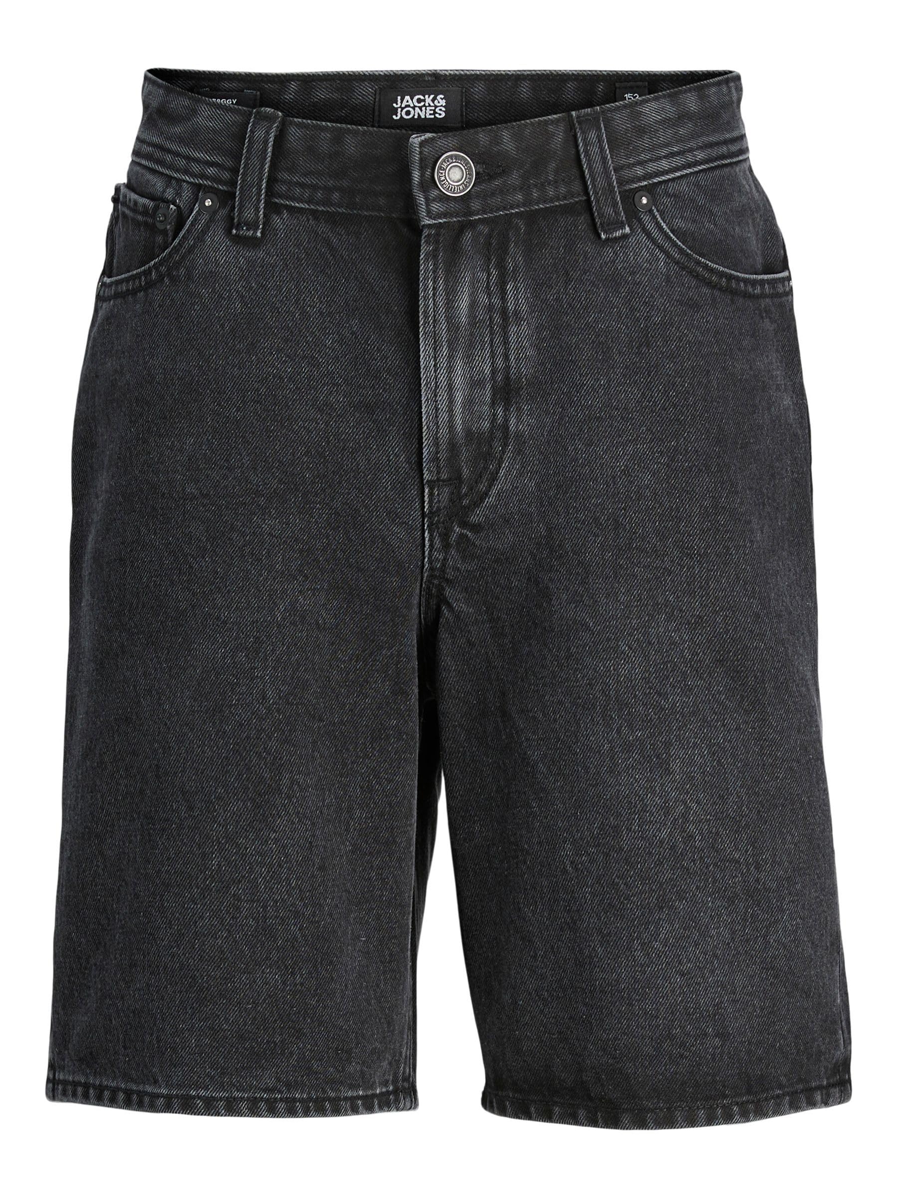 Jack & Jones Boy Denim Shorts Loose Fit Denim Shorts Junior, Black Denim, 158