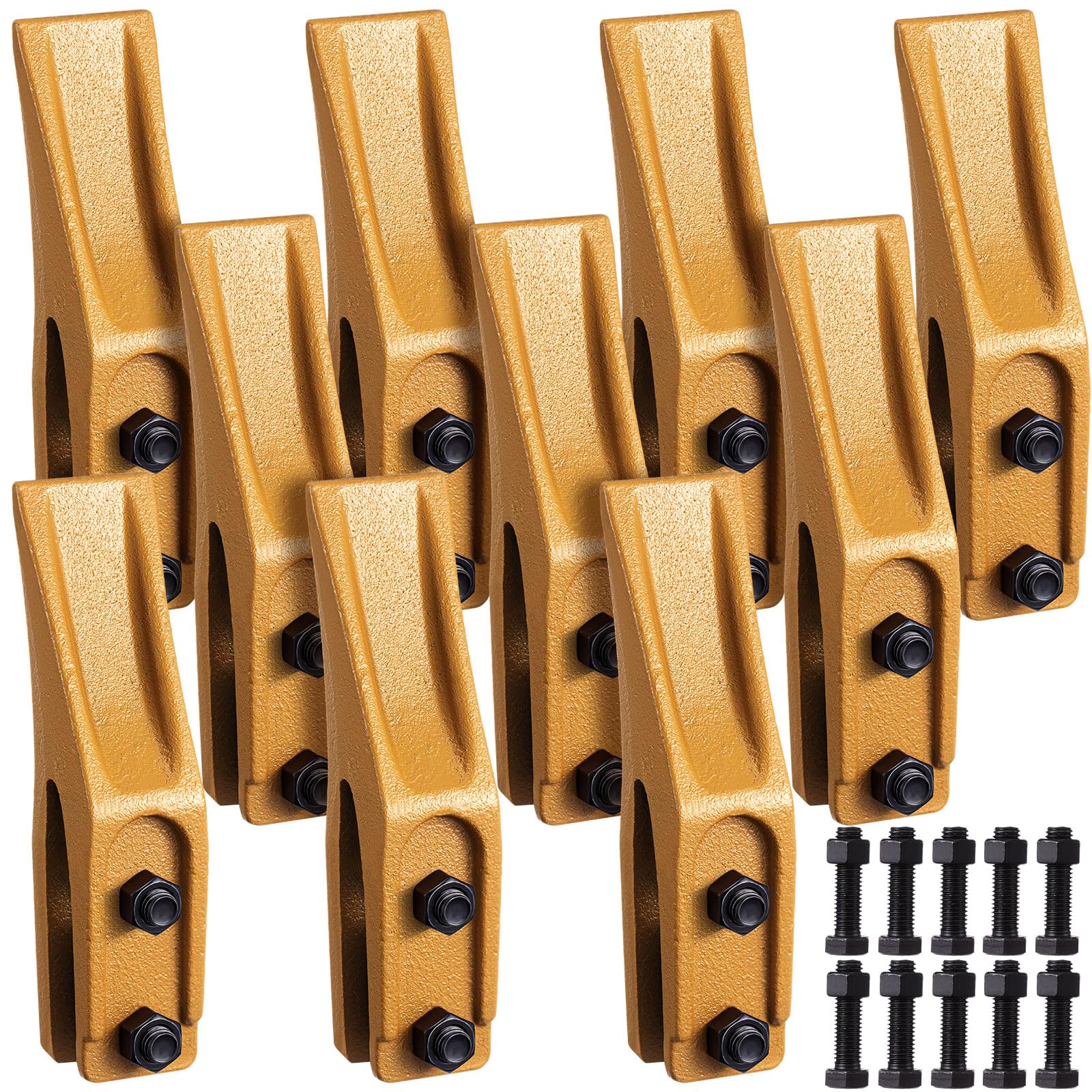 カバ牙 Amazon.com: Hicarer 5 Set Excavator Bucket Teeth Skid Steer