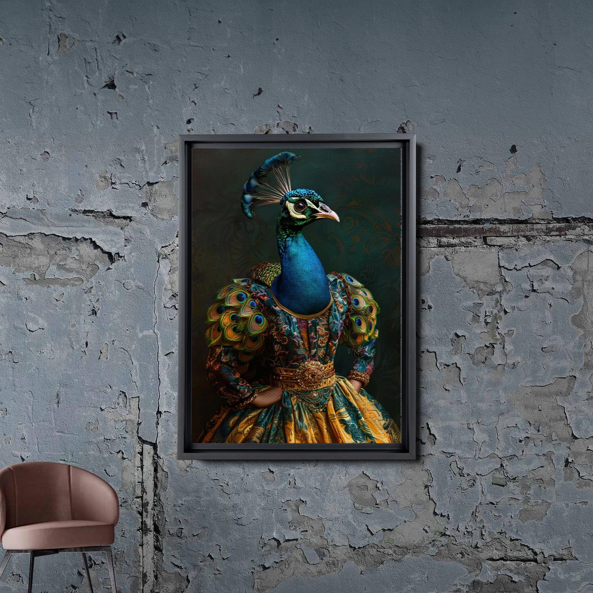 ★Original ART  ‘Peacock’ Amazon.com: Vintage Peacock Print Wall Art, Peacock Decor