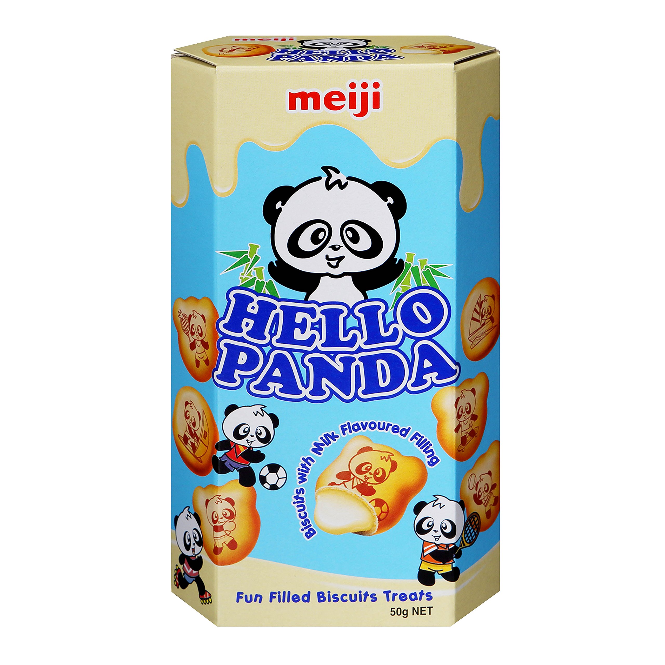 Meiji Hello Panda Fun Filled Biscuits Treats - Milk, 50g (B006J4T7WS) Amazon Price History, Amazon Price Tracker