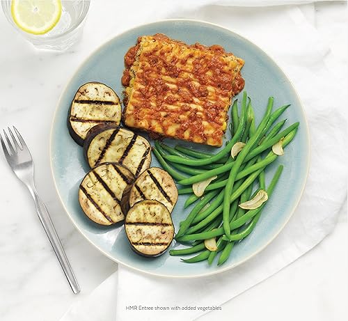 Miniatura 4 de HMR Lasaña con salsa de carne  Almuerzo o cena preenvasados para apoyar la pérdida de peso  Listo para comer  0.45 oz de proteína  Alimentos bajos