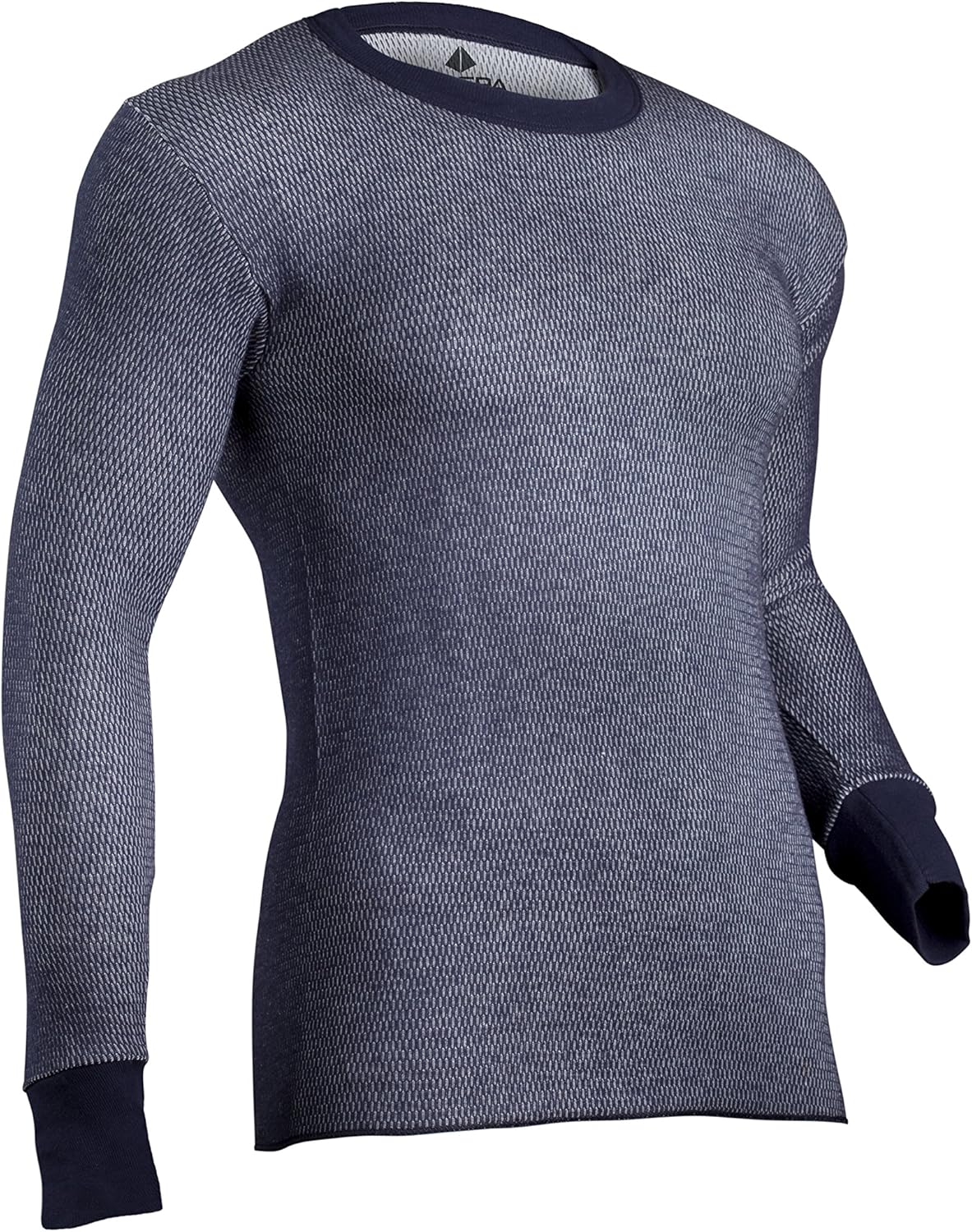 Indera Men's Dual Face Raschel Knit Performance Thermals Underwear Crew Top