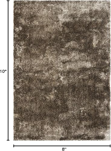 Miniatura 2 de Safavieh Colección Paris Shag, alfombra de poliéster, Polipropileno, Sable