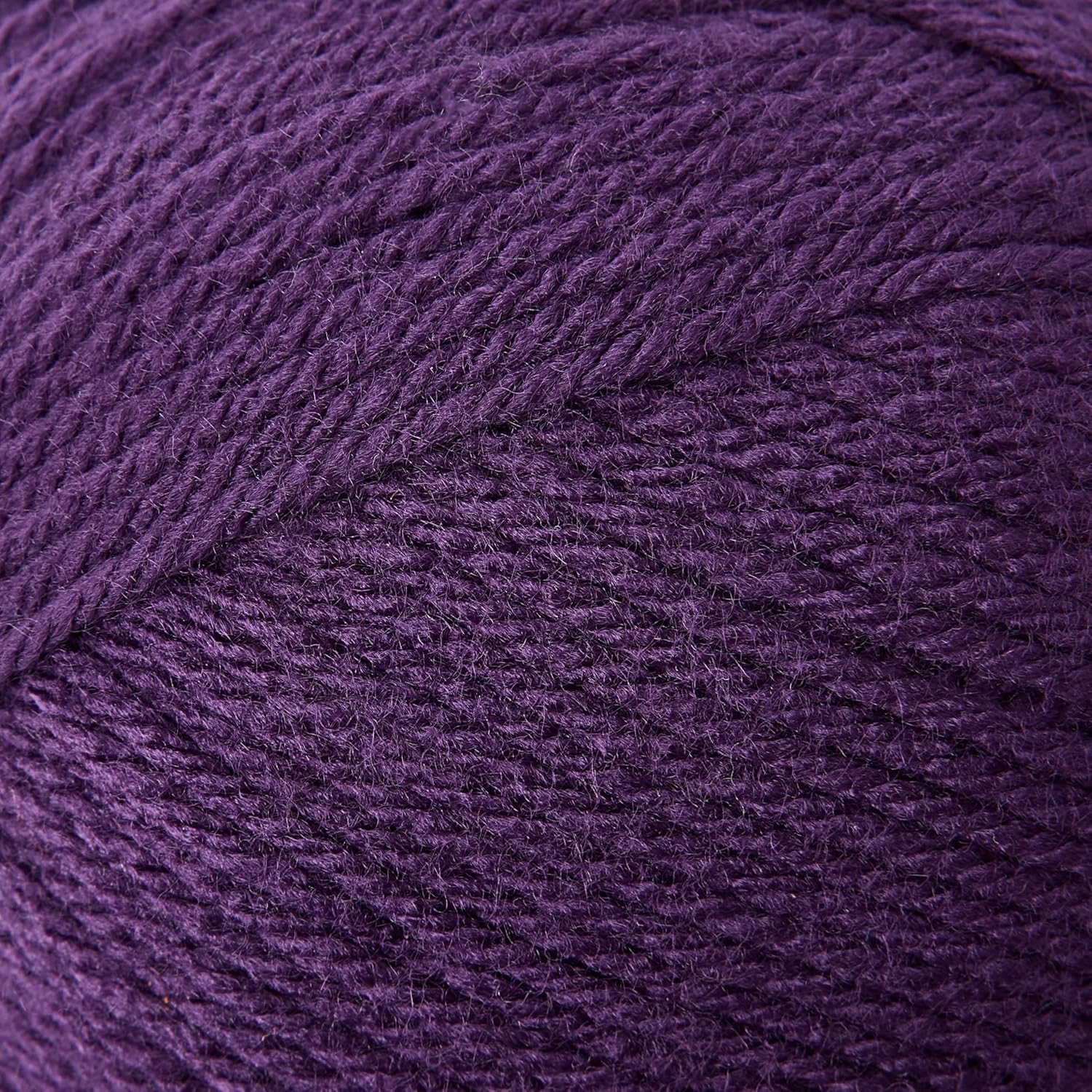 Loops & Threads Impeccable Solid Yarn - Solid Yarn for Knitting, Crochet, Weaving, Arts & Crafts - Amethyst, Bulk 18 Pack