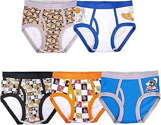 Space Jam 5-Pack Boys Briefs Underwear 100% Cotton Comfortable