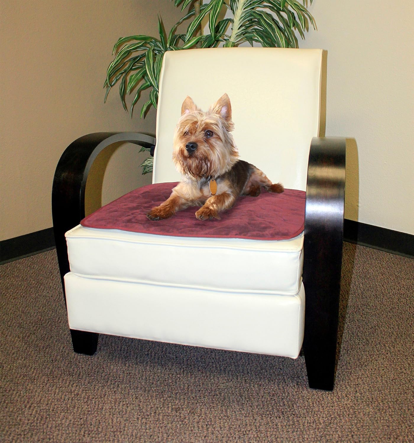 RMS Washable Reusable Incontinence Chair Pad (Ruby Red)