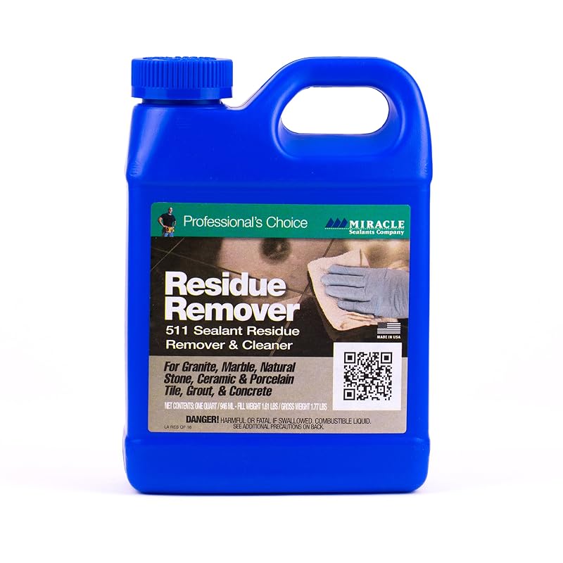 Miracle Sealants 511 Removedor de Resíduos e Limpador para Rejunte, Azulejo e Pedra – Frasco de 946 mL