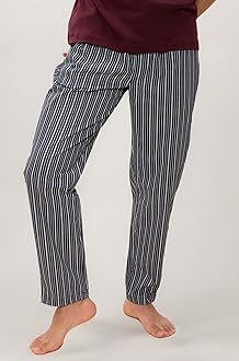 DAMENSCH Regular Fit Cotton Blend Woven Casual Style Pyjama Dual Pockets Breathable Microfibre Waistband Anti-Bacterial Stretchable Soft Comfortable Pyjama For Men