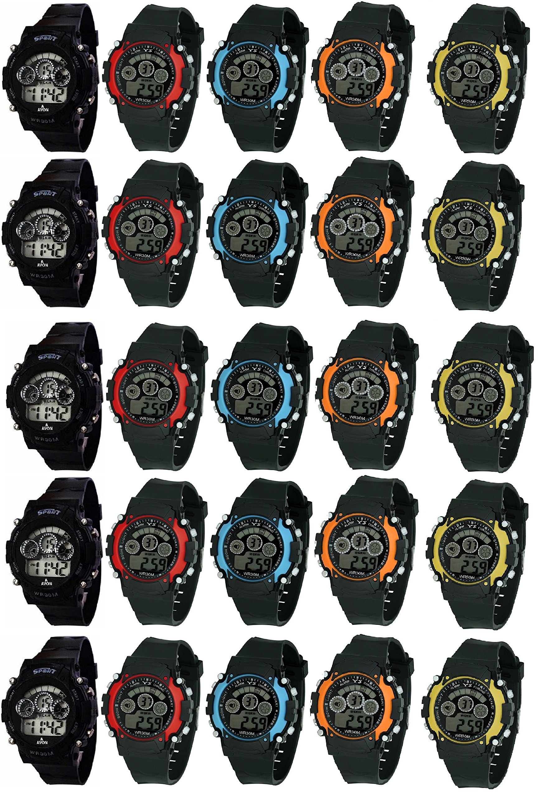 LEMONADE Digital Boys Watch (Black Colored Strap) (Pack of 25) (B077LQ48N3) Amazon Price History, Amazon Price Tracker