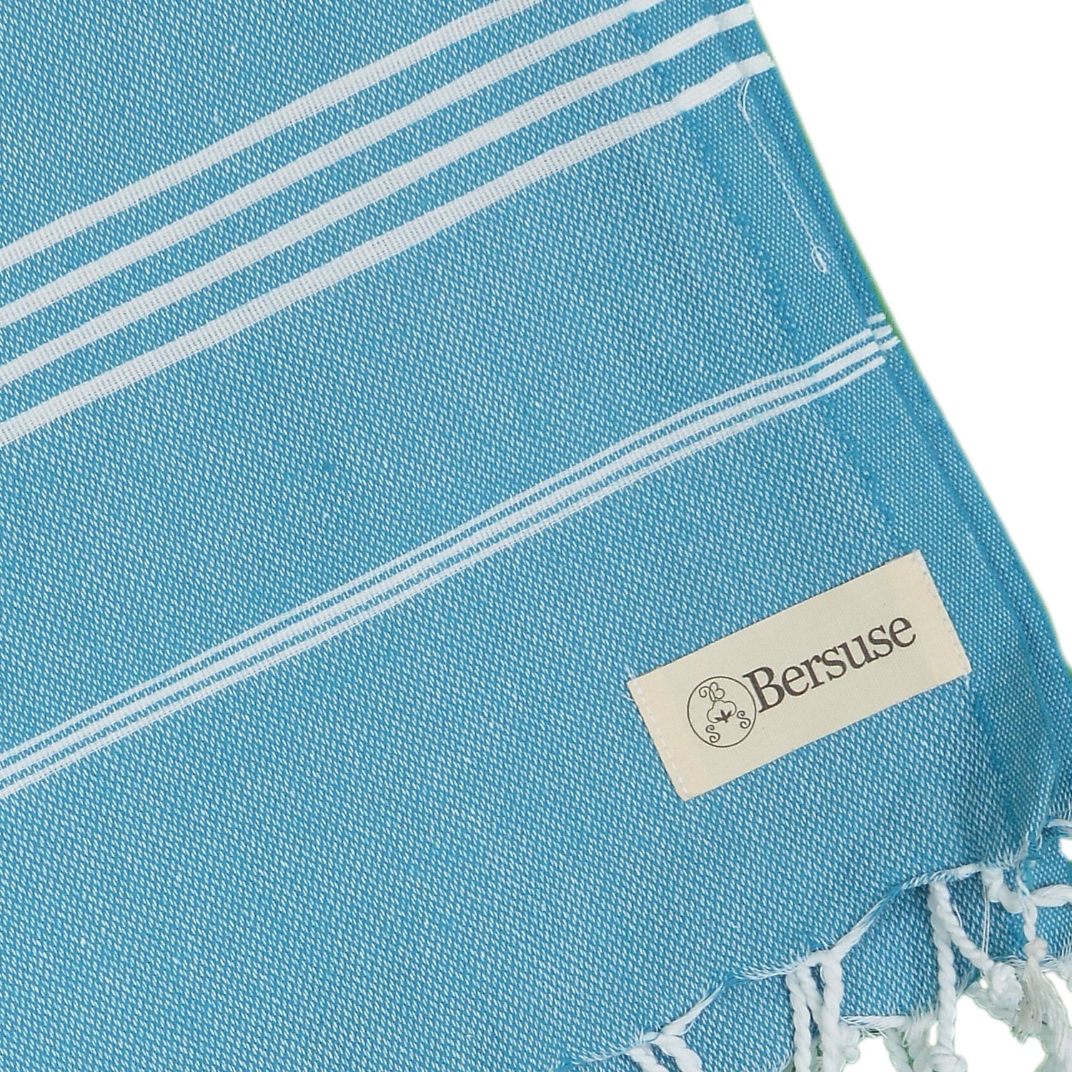 Bersuse 100% Cotton Turkish Towel – Extra Large Peshtemal Beach Blanket (61" X 82") – Set Of 3 – OEKO-TEX Certified – Use As Throw, Shawl, Picnic Or Beach Towel
