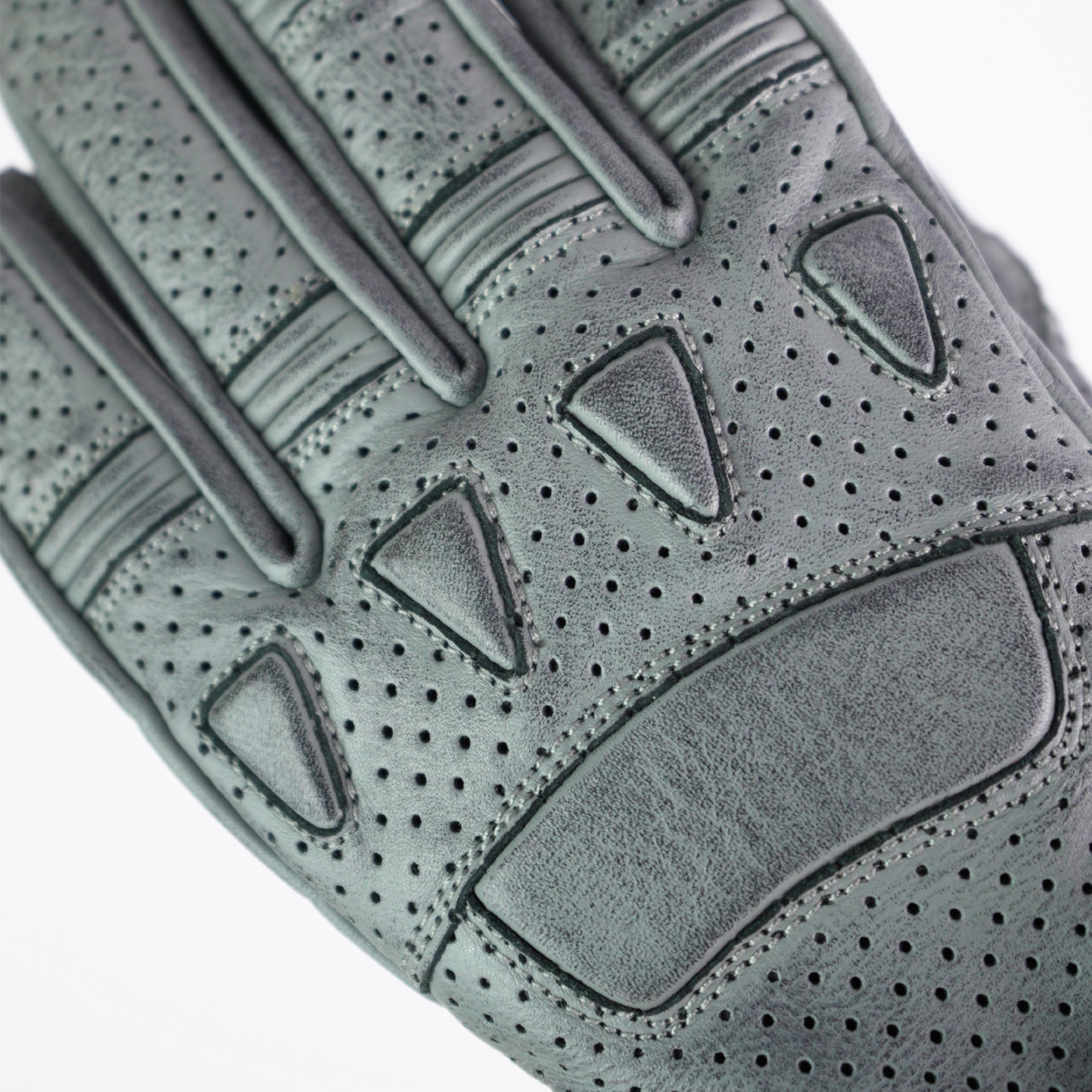 BY CITY - Guantes Pilot II Hombre - Piel Premium para Durabilidad - Refuerzos Antiabrasión de Aramida - Función Táctil en Índice y Pulgar - Ajuste Seguro con Velcro - Talla XS - Gris