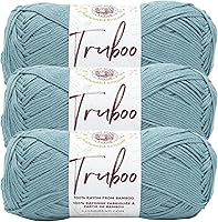 Vista 67 de (1 Madeja) Lion Brand Yarn Truboo Yarn, Aguamarina