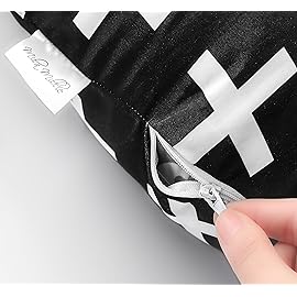 Mila Millie Water Resistant Removable Cover for Newborn Lounger | Unisex Swiss Cross Design | Premium Quality Soft Wipeable Fabric (Swiss Cross)