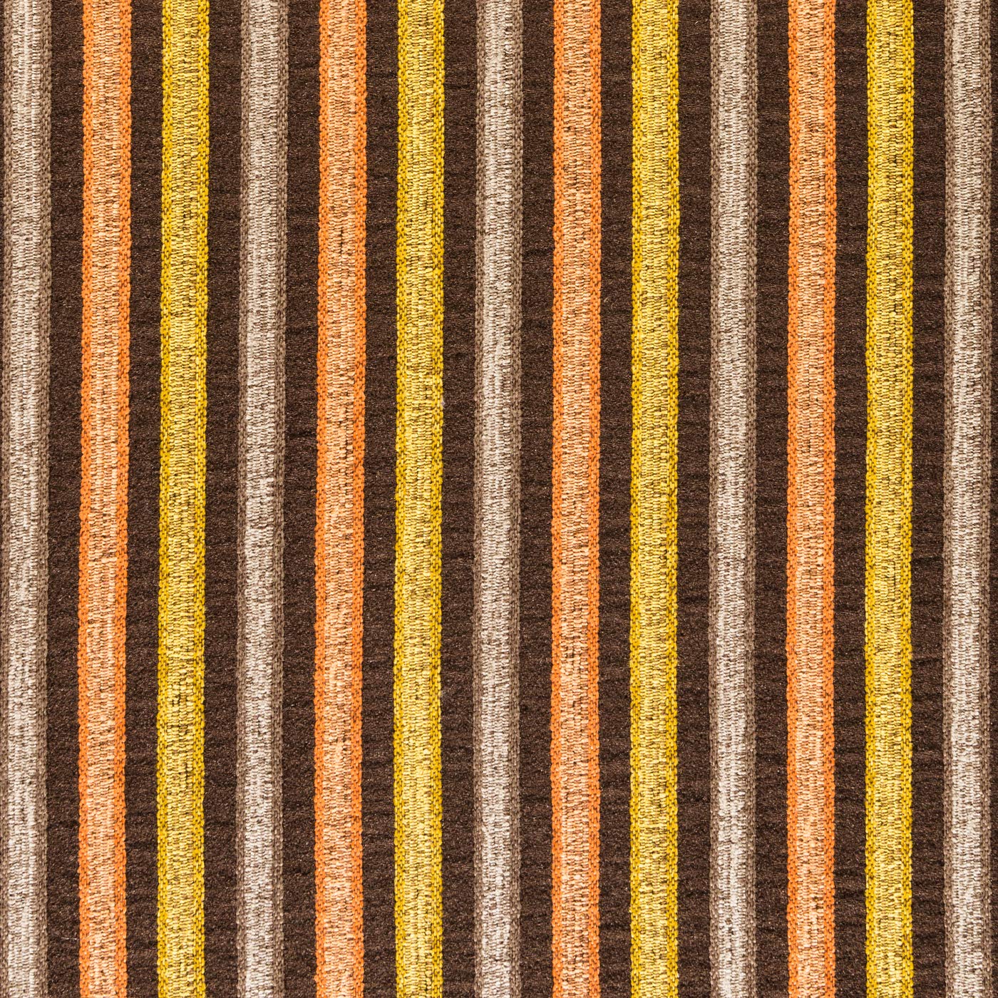 DWELLSINDIA Striped Fabric Design Self Adhesive Wallpaper Peel & Stick, Waterproof, Scratch Resistant, Laminated (41cm x 244cm, Brown & Yellow)