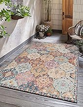 the carpet Palma Versatile Indoor & Outdoor Rug, Modern Design, Living Room, Weatherproof & UV-Resistant, Durable and Easy to Clean, Balcony, Conservatory, Multicoloured, 200 x 290 cm