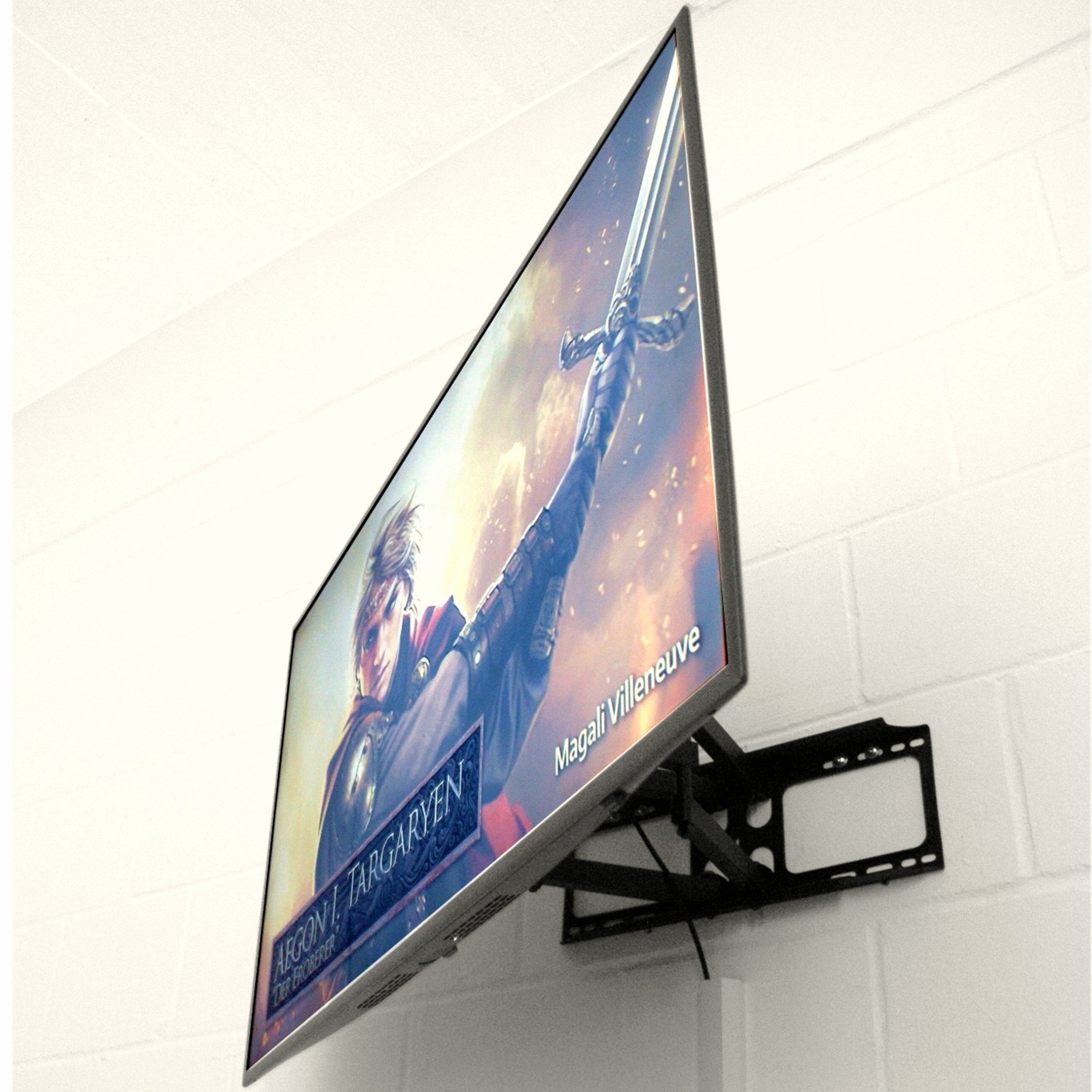 HOCHWERTIGE TV Wandhalterung QLED/OLED/LED/LCD, 42-65 Zoll ✓ EXTREM Stabil ✓ Mit Fischer Zubehör ✓ Drehbar | Fernsehhalterung, VESA | Für Samsung, LG, Philips, Sony, Panasonic, Medion, Hisense