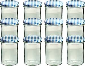 Vasetti Conserve 425ml Barattoli Vetro Per Marmellata 425ml - 48 Pezzi Senza Coperchio - Per Conserve, Miele, Sottoli Vasetti Conservazione Alimenti - Foto 7