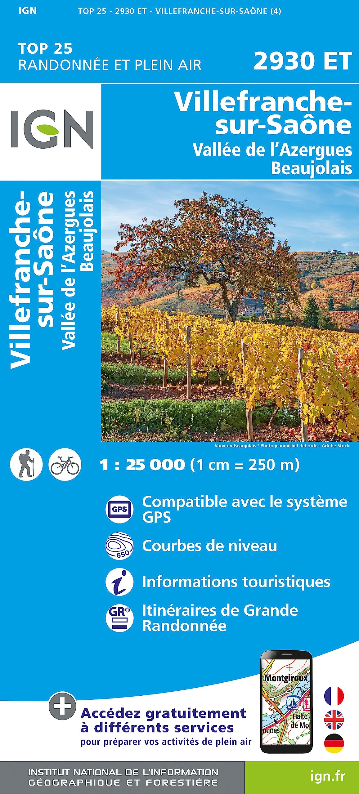 Villefranche-sur-Saône / Vallée de l'Azergues/Beaujolais (2930ET) (TOP 25)