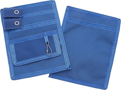 Miniatura 2 de AsaTechmed - Bolsa organizadora de enfermería con 4 bolsillos con herramientas plateadas y blancas, organizador de instrumentos médicos con tijeras