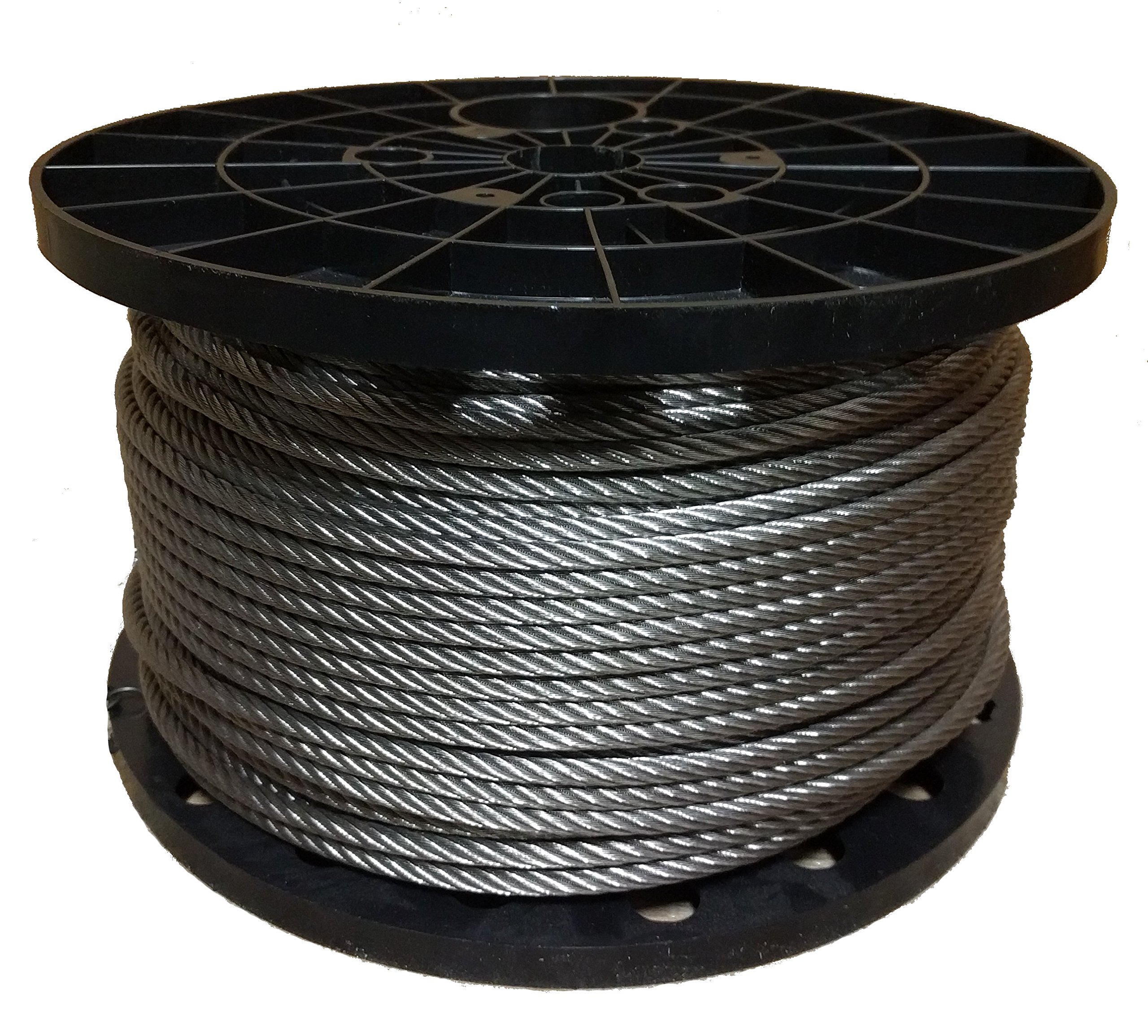 1/4" Stainless Steel Aircraft Cable Wire Rope 7x19 Type 304 (300 Feet)