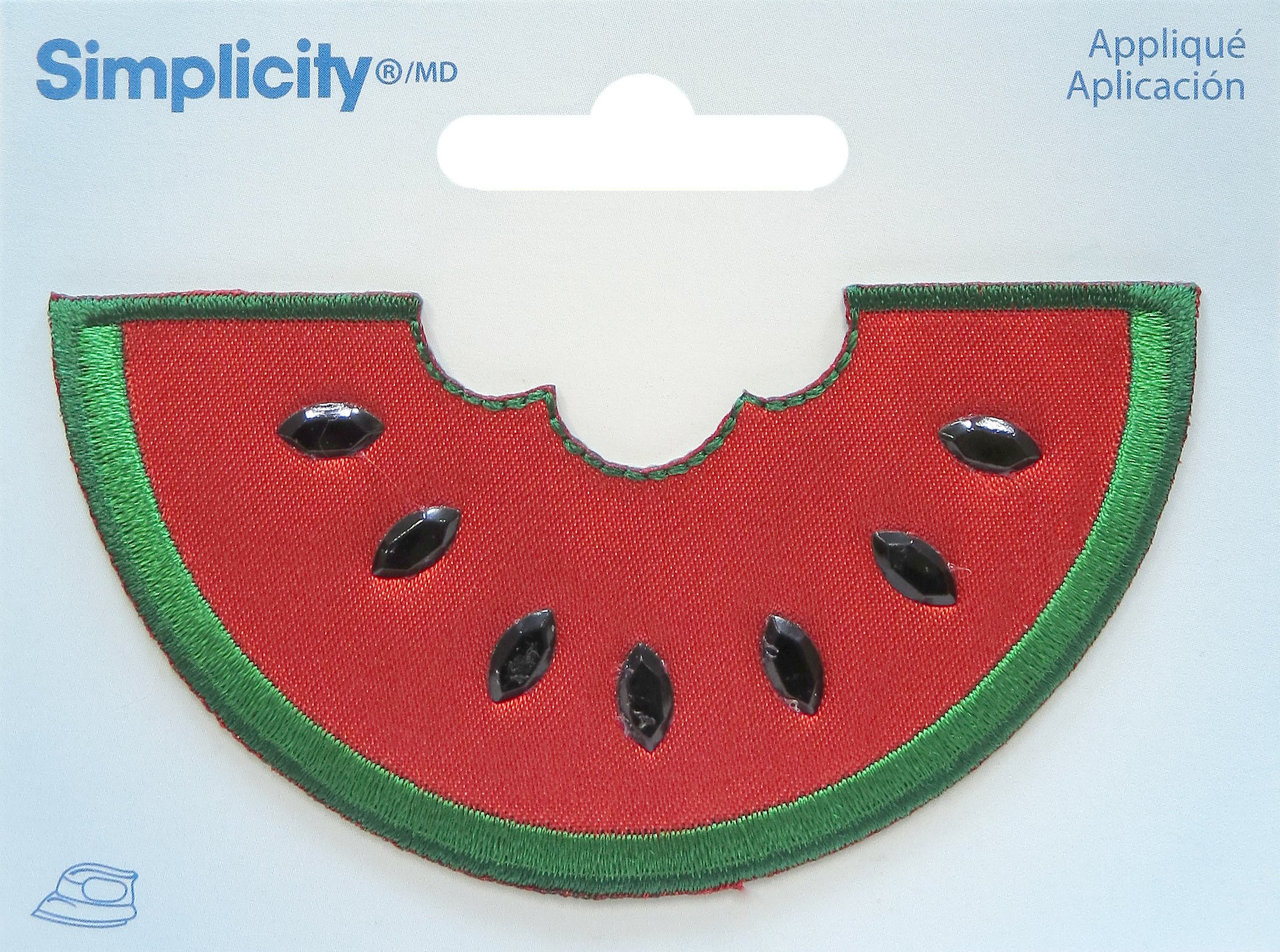 Applique pastèque thermocollante Simplicité grand format multicolore 10 x 12 cm