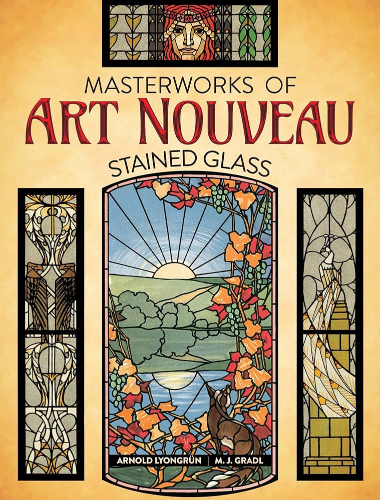 Amazon | Masterworks of Art Nouveau Stained Glass | Lyongrun