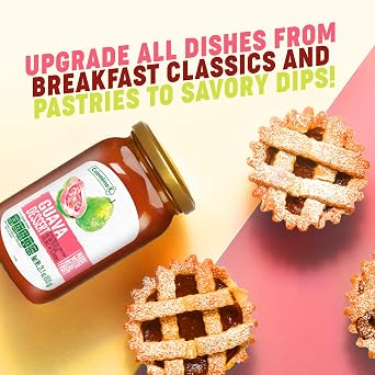 Colombina Guava Dessert Fruit Spread, Exotic Tropical Guava Jelly and Guava Paste Made from Real Fruit, 21.1oz (2 Jars)