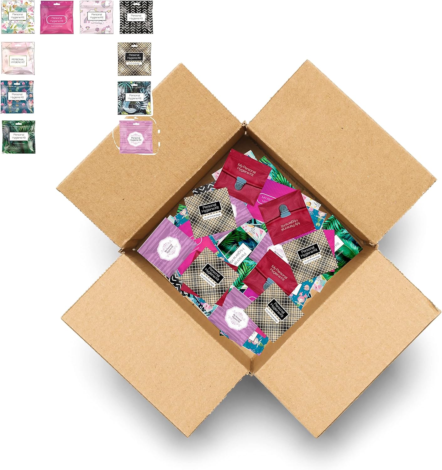 Assorted Menstrual Kit All-in-One 60 Pack | Convenience on The Go | Period Kit Pack for Travelling, Tweens & Teenagers or just When You’re Out | Individually Wrapped Feminine Hygiene Product Assorted Menstrual Kit All-in-One 60 Pack | Convenience on The Go | Period Kit Pack for Travelling, Tweens & Teenagers or just When You’re Out | Individually Wrapped Feminine Hygiene Product