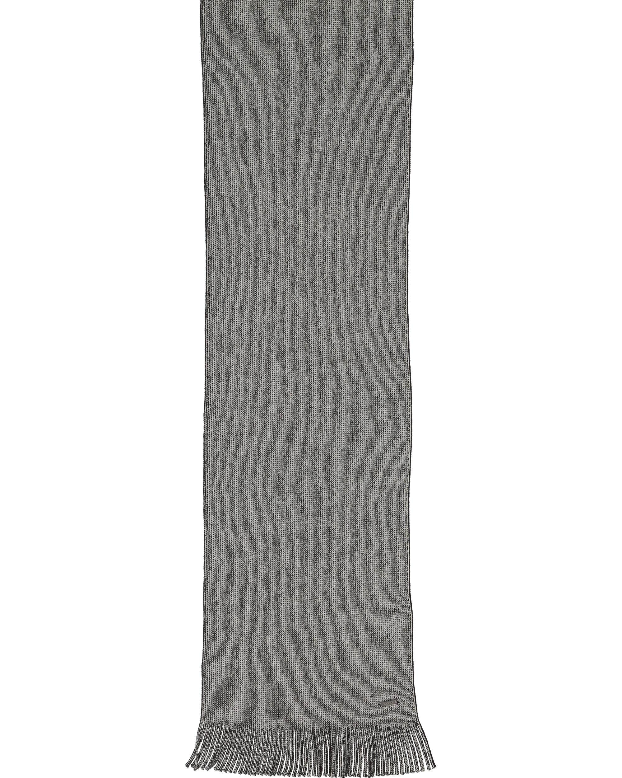 bugatti bufanda de hombre con flecos - 25 x 180 cm - bufanda de punto 100% lana