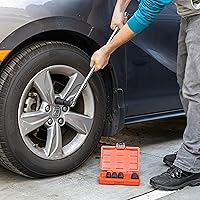 Vista 34 de Neiko 02457A Lug-Nut Key Set, Wheel-Lock Removal Tool Kit for Aftermarket and Factory Wheel Tire Keys, SAE and Metric Lug Sockets, 16 Pieces