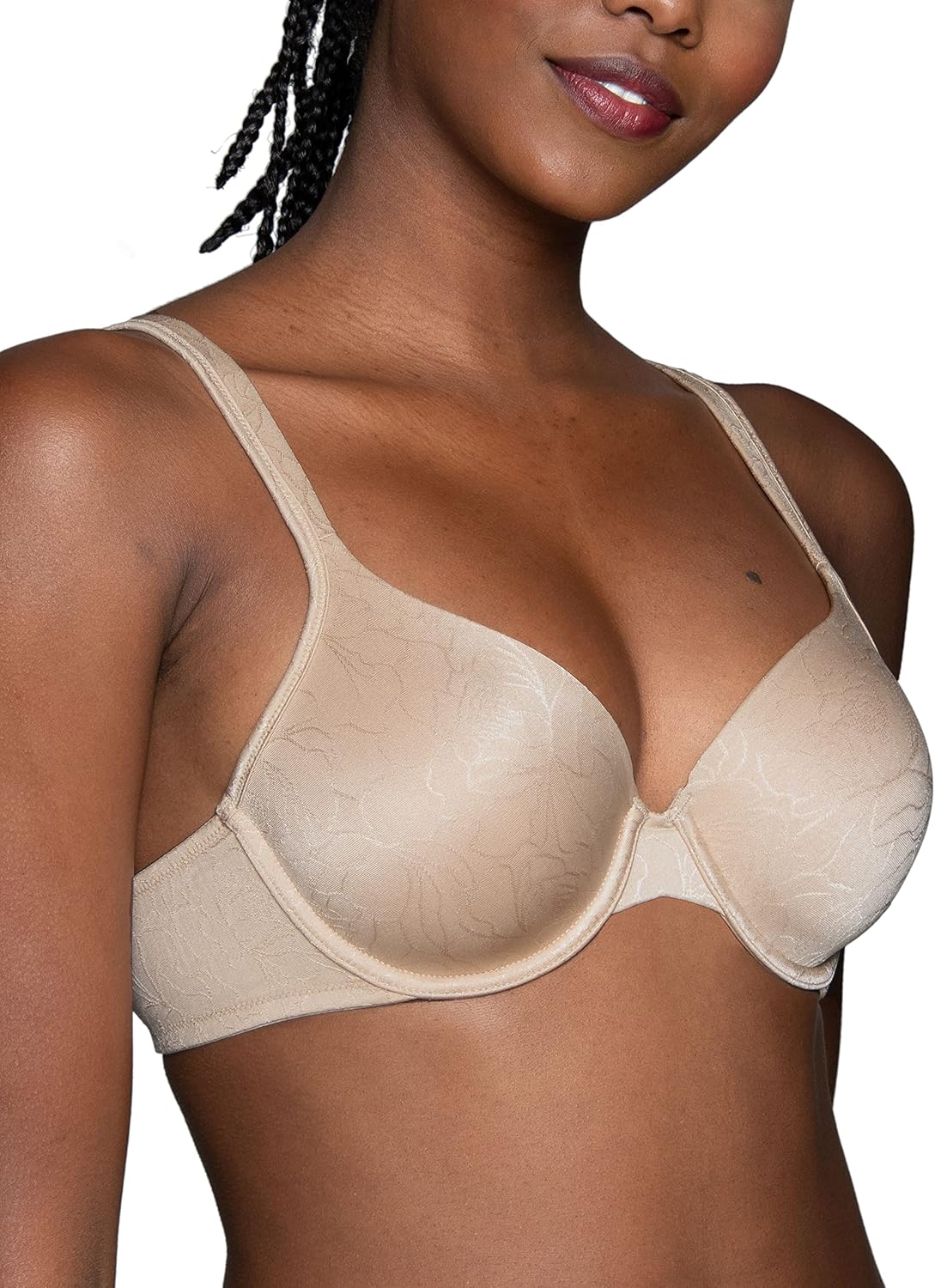 Vanity Fair Women's Perfect T-Shirt Bra, Body Shine Full Coverage, Lightly Lined Cups up to DD