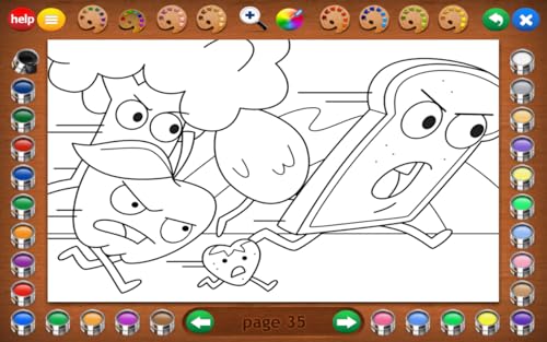 Coloring Book 19: Eating Healthy