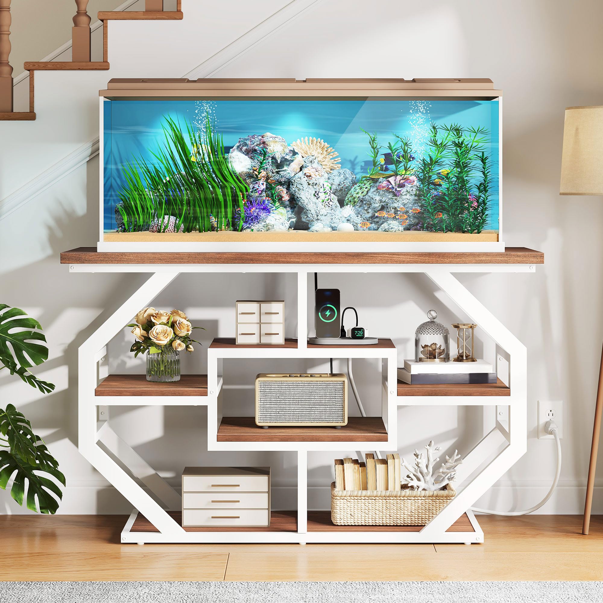 Amazon.com: DWVO 55-75 Gallon Aquarium Stand with Power Outlet