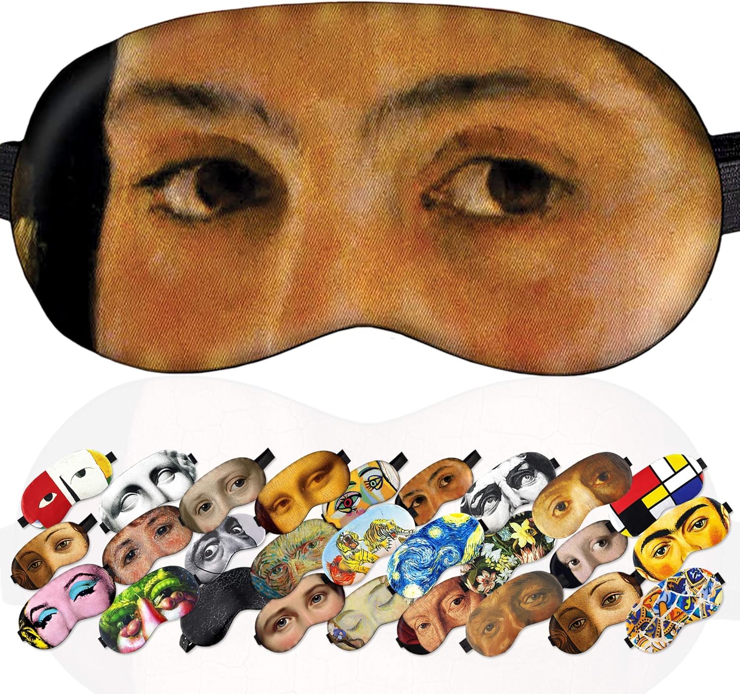 Sleep Mask The Girl with Peaches Serov Masterpieses for Women - 100% Soft Cotton - Comfortable Eye Sleeping Mask Night Cover Blindfold for Travel (The Girl with Peaches, Plastic Pack)