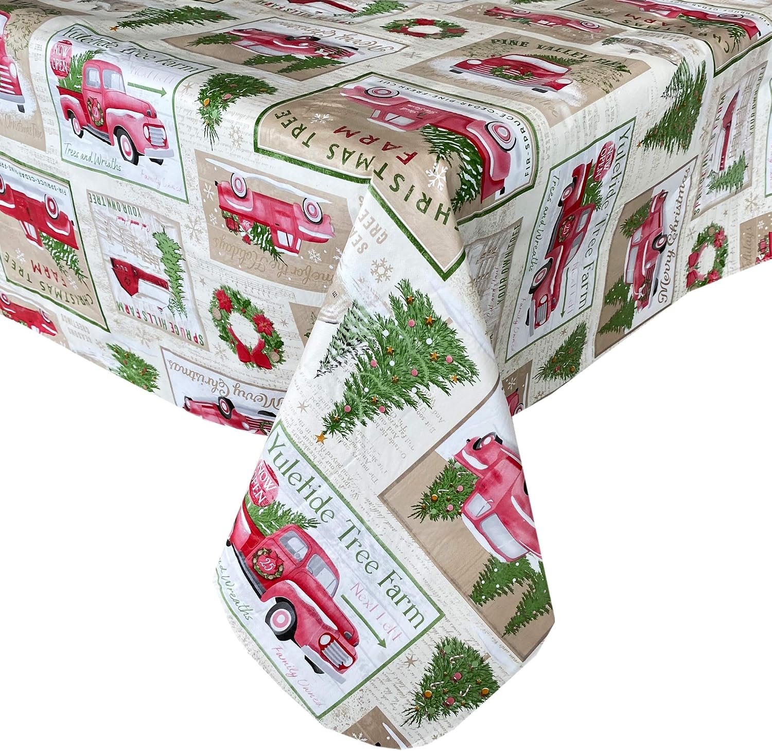 70% Off Everything Newbridge Yuletide Christmas Tree Farm Flannel Back Vinyl Christmas Tablecloth - Nostalgic Barn and Truck Print Xmas Wipe Clean Easy Care Dining Room Tablecloth, 60” x 120” Oblong/Rectangle Flash Deals - 40% OFF Newbridge Yuletide Christmas Tree Farm Flannel Back Vinyl Christmas Tablecloth - Nostalgic Barn and Truck Print Xmas Wipe Clean Easy Care Dining Room Tablecloth, 60” x 120” Oblong/Rectangle