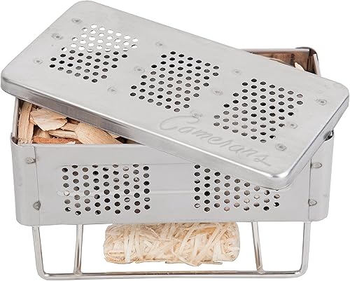 Miniatura 8 de Camerons The Flip - Caja profesional para ahumadores calientes y fríos, caja de humo patentada para parrilla de gas o carbón con Firestarters