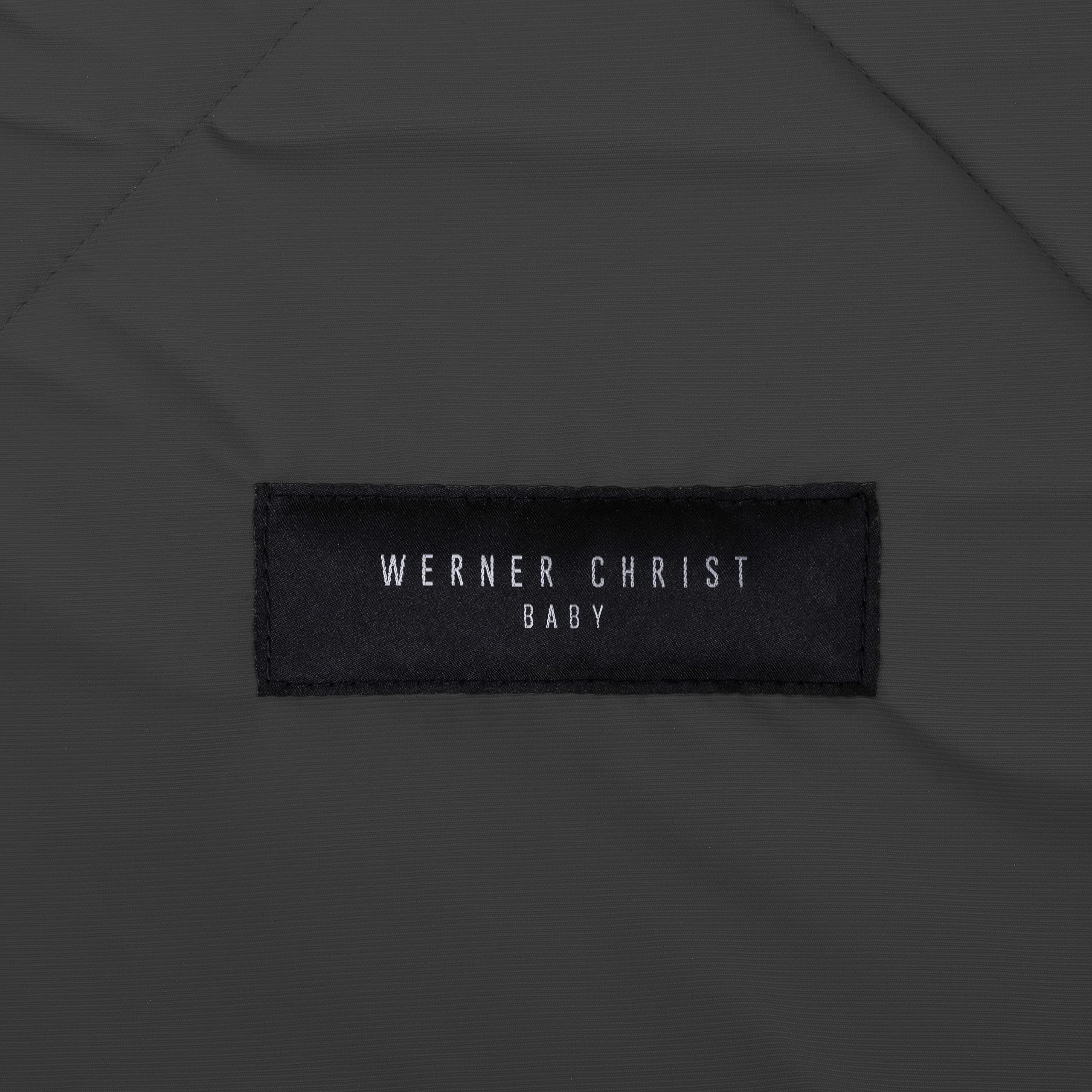CHRIST Saco cubrepiernas Oslo de Piel de Cordero para capazo o Carrito de bebé de Werner Baby –Universal (78x33 cm) para Invierno de curtido Medicinal, en Gris Stone