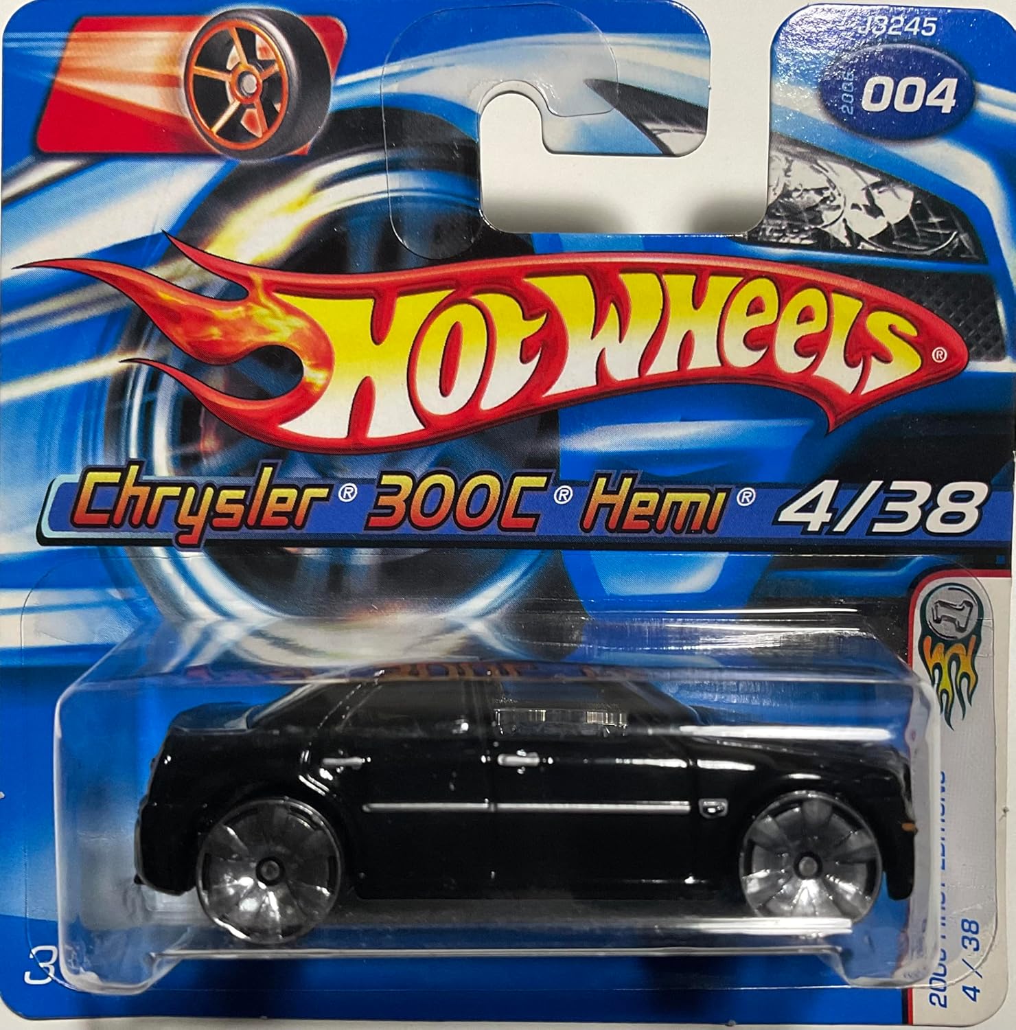 2006 First Editions #4 Chrysler 300C Hemi Black With Detailing #2006-4 Collectible Collector Car Mattel Hot Wheels