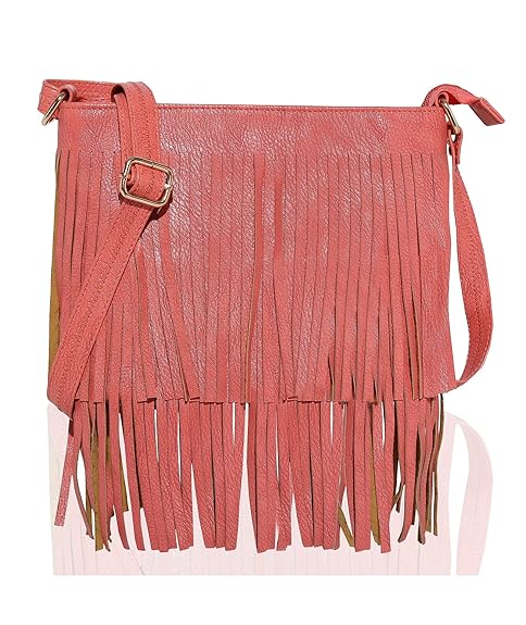 Kleio Fashionable Party Fringes Sling Bag for Women/Girls