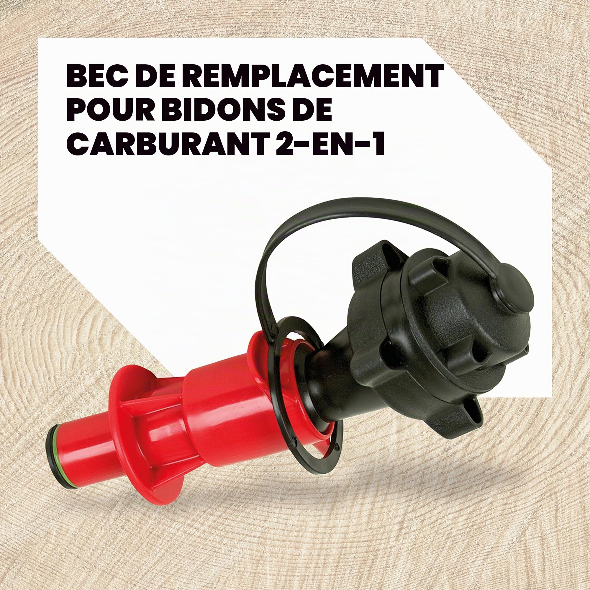 Oregon - Bouchon Verseur de Sécurité pour Bidon d'Essence Combiné de 5 L, Facile à Utiliser (562611) & Bidon Combiné Économique, 5 + 3 Litres, Bidon 2-en-1 pour Essence et Huile pour