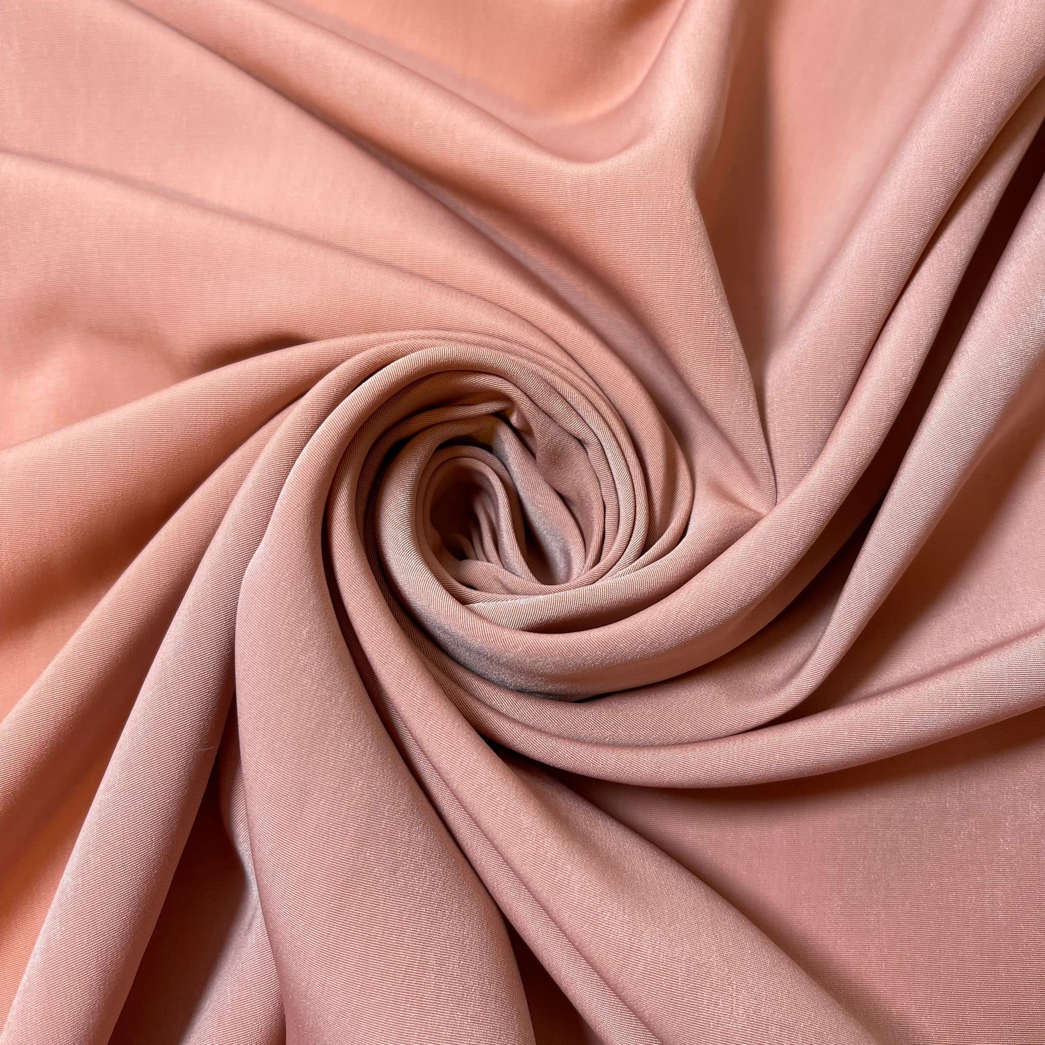 Soft Peach skin Powder Touch Dress Craft Lining Fabric Material 44" Wide Available in 8 Colours (Dusk Pink, 1 Meter)