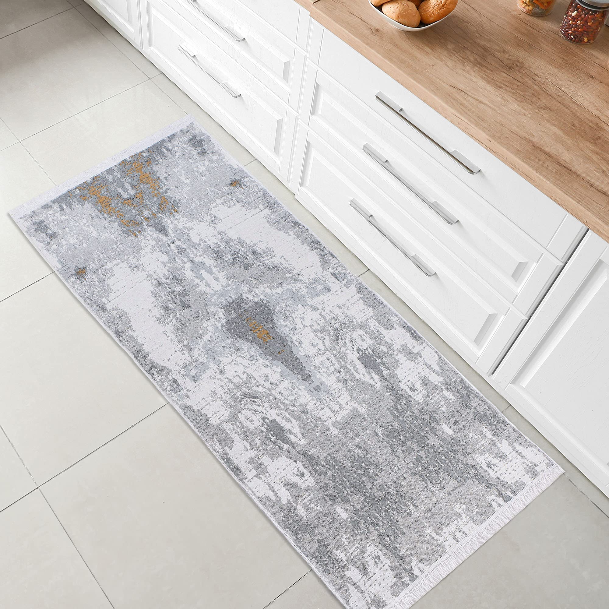 Fashion4Home Short Pile Boho Kilim Rug, Living Room Rug, Bedroom and Kitchen Rug, Rug Runner, Hallway Rug - Image 3