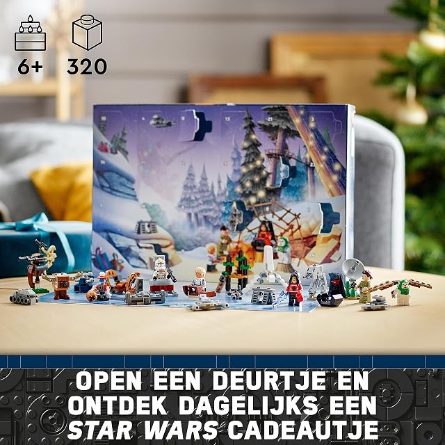 Foto 2 de 8 de LEGO 75366 Star Wars Calendario de Adviento 2023 con 24 Regalos Que Incluyen 9 Personajes