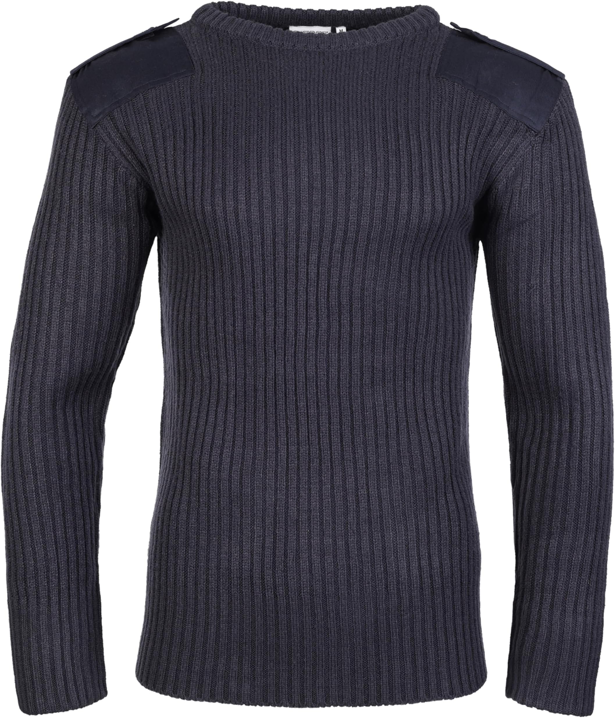 Crew Neck Combat Jumper - Mens Knitted Jumper - Comfortable & Durable - Versatile Jumper