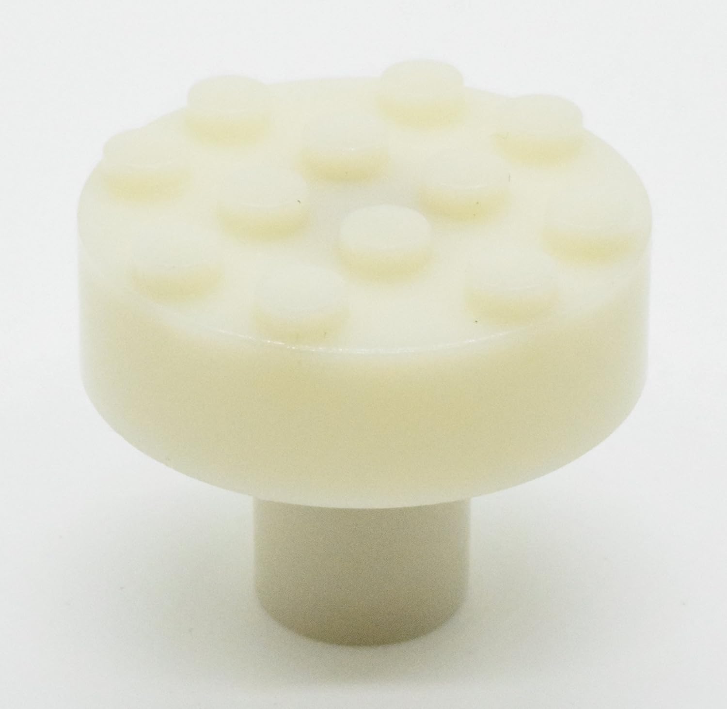 Set of 5 Build-On Brick Knobs (Glow-in-The-Dark)