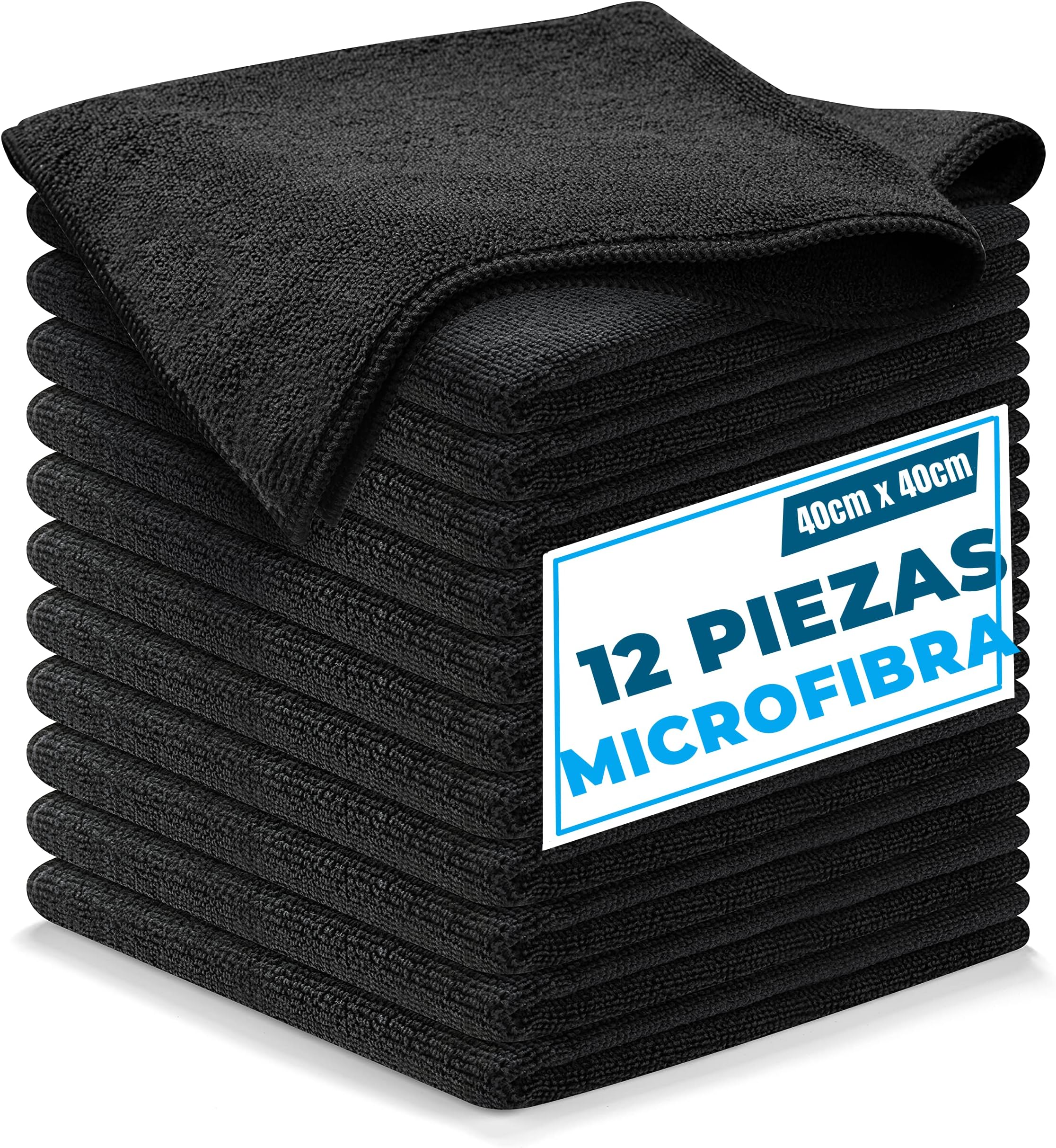 Paños de Limpieza de Microfibra, 8 Piezas, 30 x 30 cm, Toallas de ...