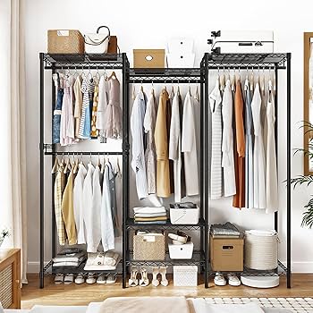 ハンガーラック 頑丈 4層 大容量 ワードローブ 4つの組み立て方法 819wQmBwG4L._UF350,350_QL80_.jpg