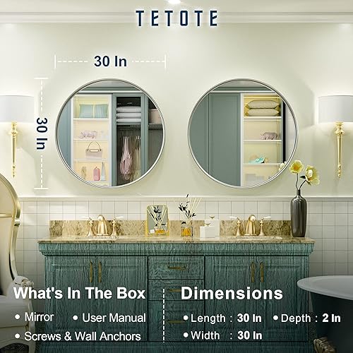 Miniatura 253 de TETOTE Espejo de 60 x 36 pulgadas para baño, espejo de tocador dorado de latón cepillado, espejo de pared grande rectangular con marco de metal Oro