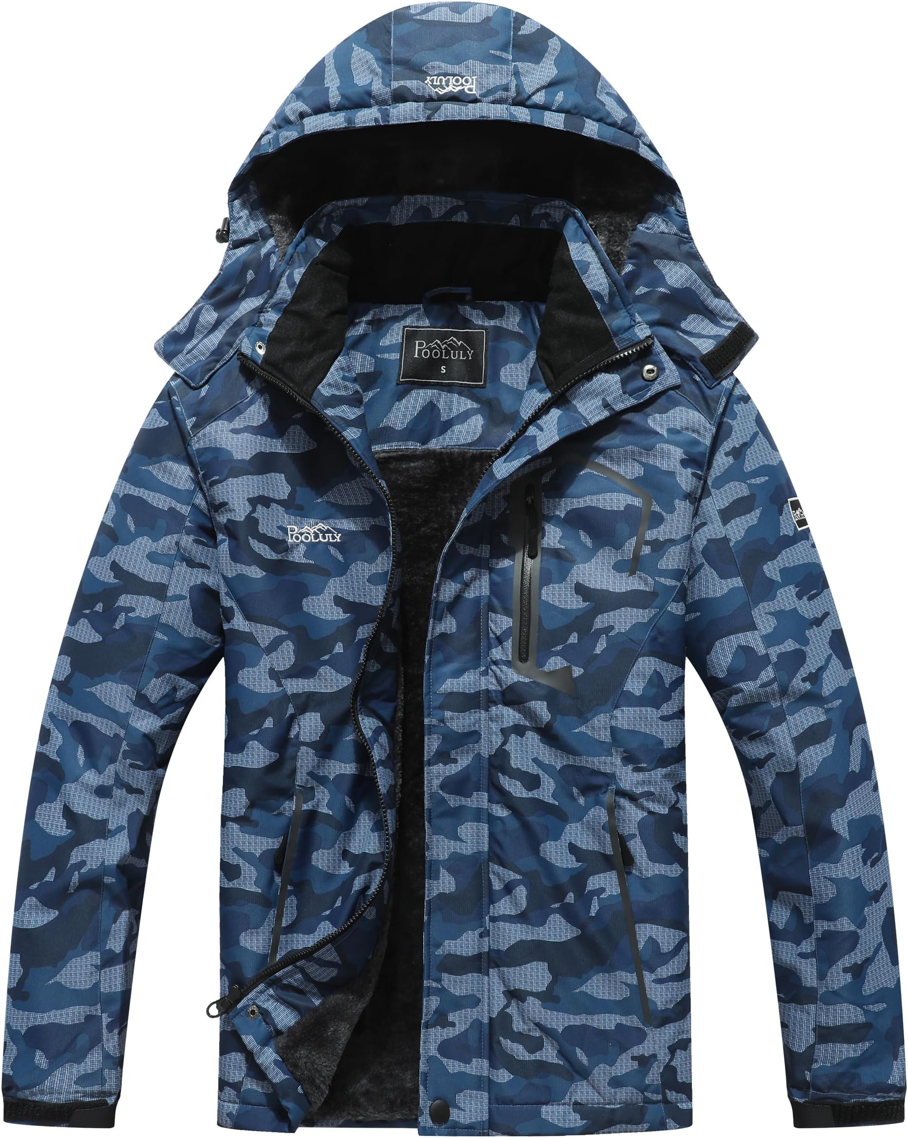 Men's Ski Jacket Warm Winter Waterproof Windbreaker Hooded Raincoat Snowboarding Jackets