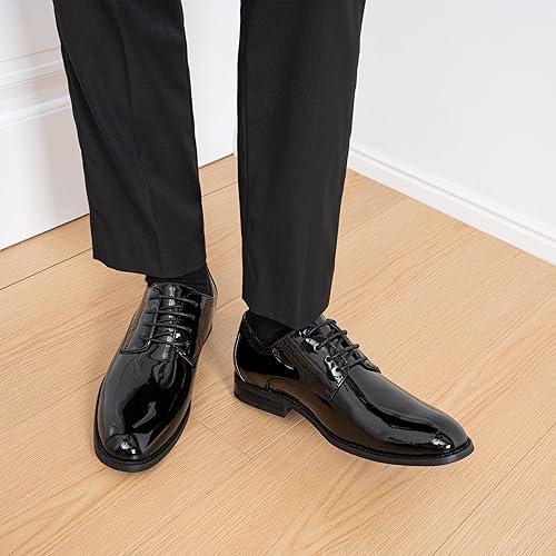 Miniatura 2 de Vostey Zapatos de vestir para hombre clásicos con punta de ala Brogue Oxfords